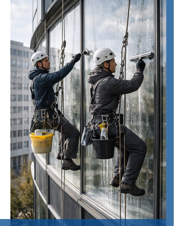 Мойка панорамных окон в Мариинске от 357 р. заказать у ВЫСОТНИК-Мрн