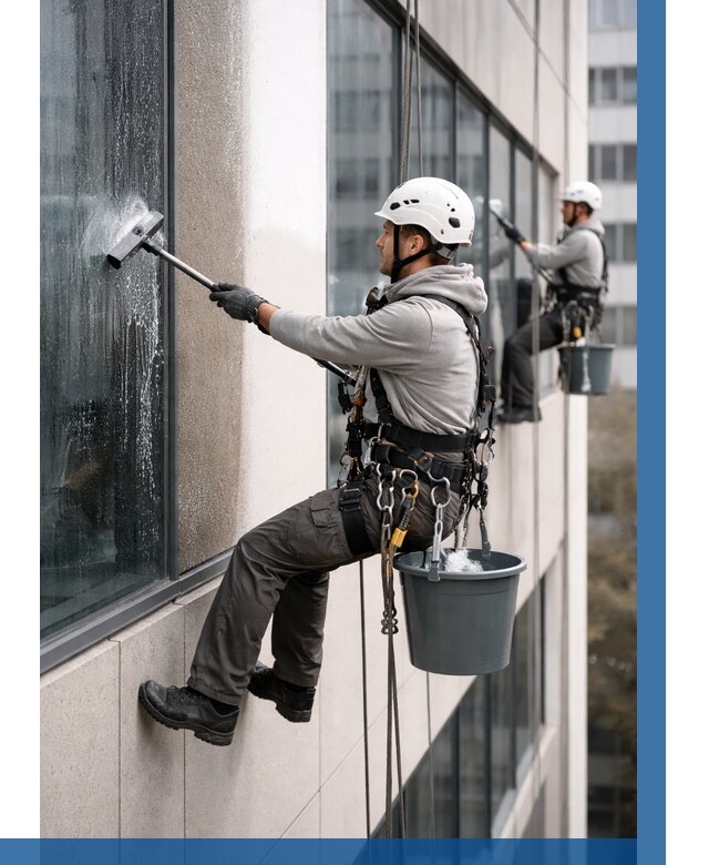 Мойка фасадов зданий в Мариинске под ключ от 357 р. | ВЫСОТНИК-Мрн