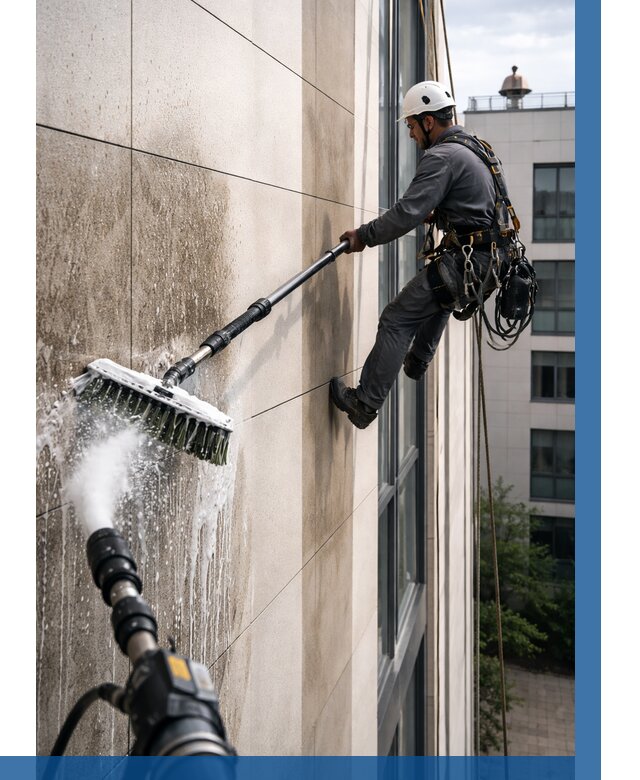 Мойка фасада из керамогранита в Мариинске от 306 р. | ВЫСОТНИК-Мрн