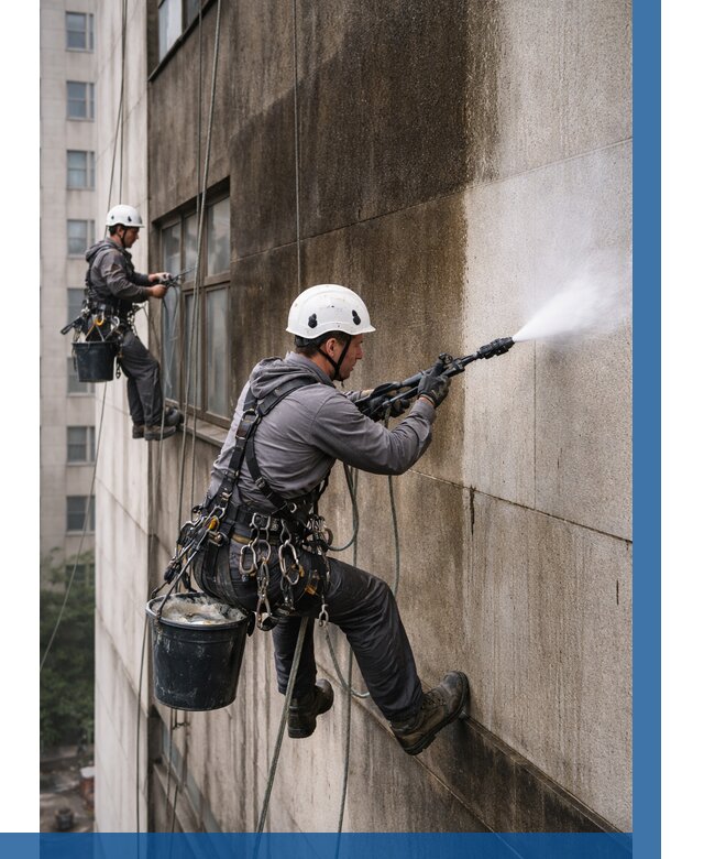 Очистка фасада от копоти в Мариинске от 255 р. | ВЫСОТНИК-Мрн