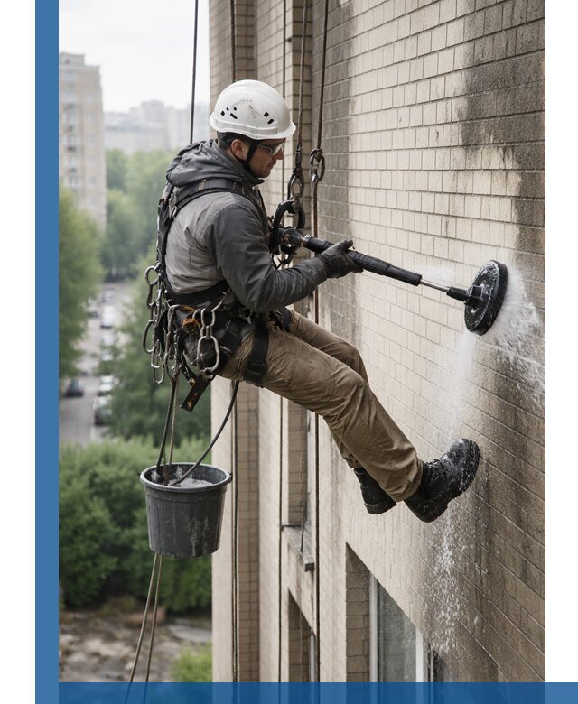 Очистка фасада от копоти в Мариинске профессионально и безопасно