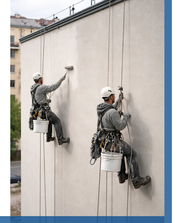 Покраска оштукатуренного фасада в Мариинске от 326 р. | ВЫСОТНИК-Мрн