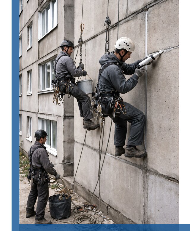 Герметизация межпанельных швов в Мариинске с гарантией герметичности
