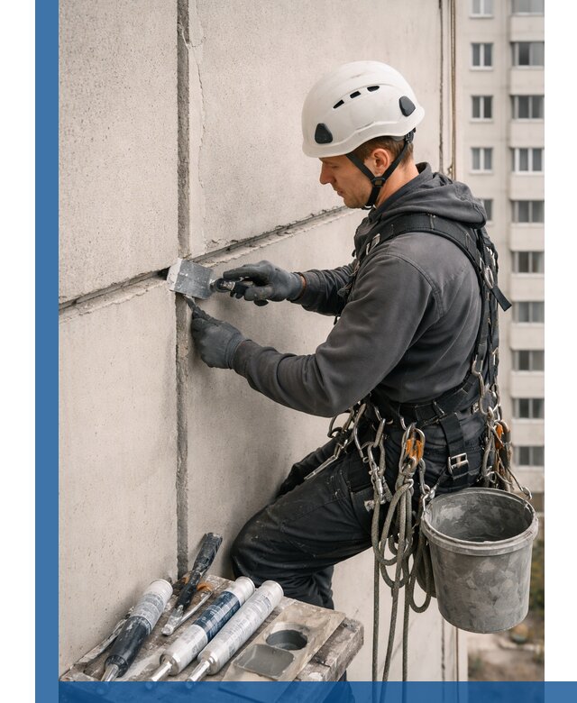 Ремонт межпанельных швов в Мариинске герметизация и восстановление