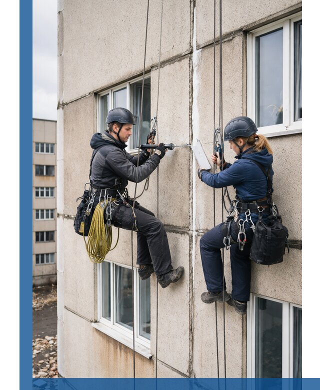 Герметизация межпанельных швов тёплым швом в Мариинске