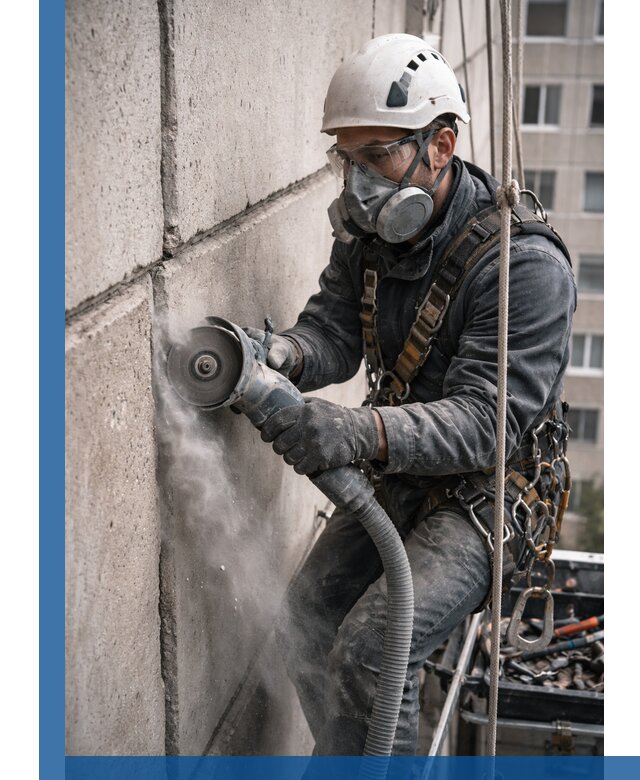 Штробление межпанельных швов в Мариинске качественно и быстро