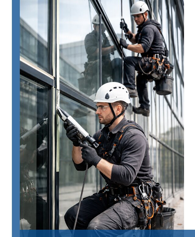 Герметизация витражных швов в Мариинске для зданий и фасадов