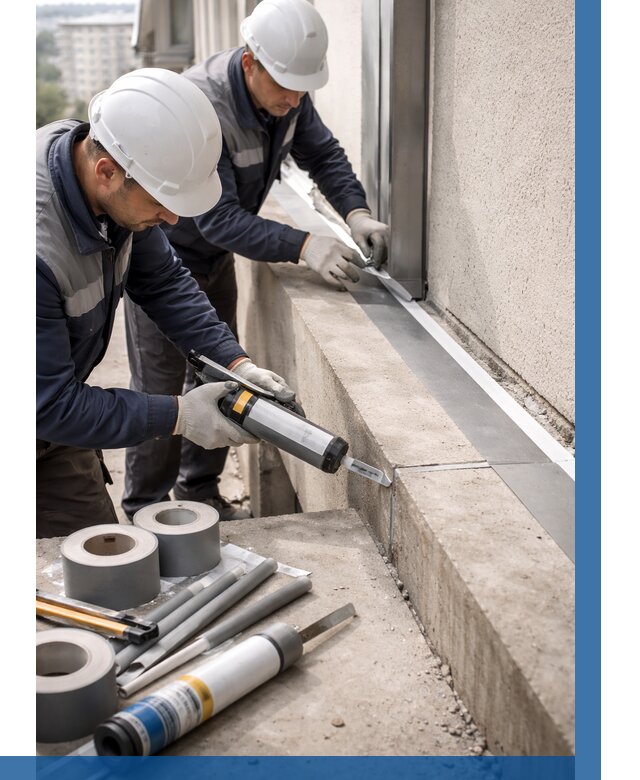 Герметизация примыкания балкона в Мариинске от 4589 р. | ВЫСОТНИК-Мрн