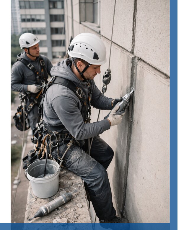 Ремонт деформационных швов здания в Мариинске от 1020 р. | ВЫСОТНИК-Мрн