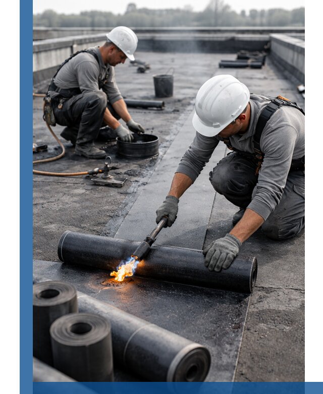 Ремонт рулонной кровли в Мариинске герметизация и восстановление