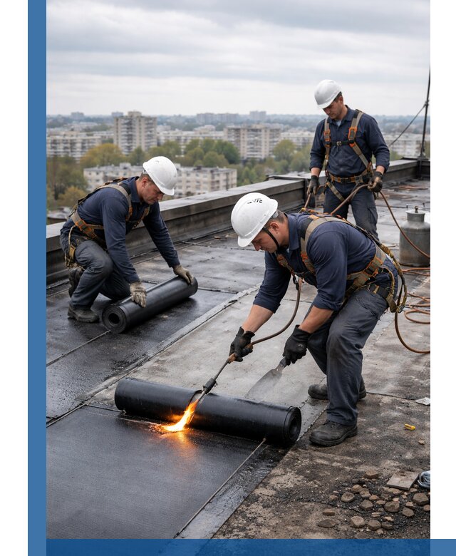 Ремонт наплавляемой кровли в Мариинске качественно и надежно