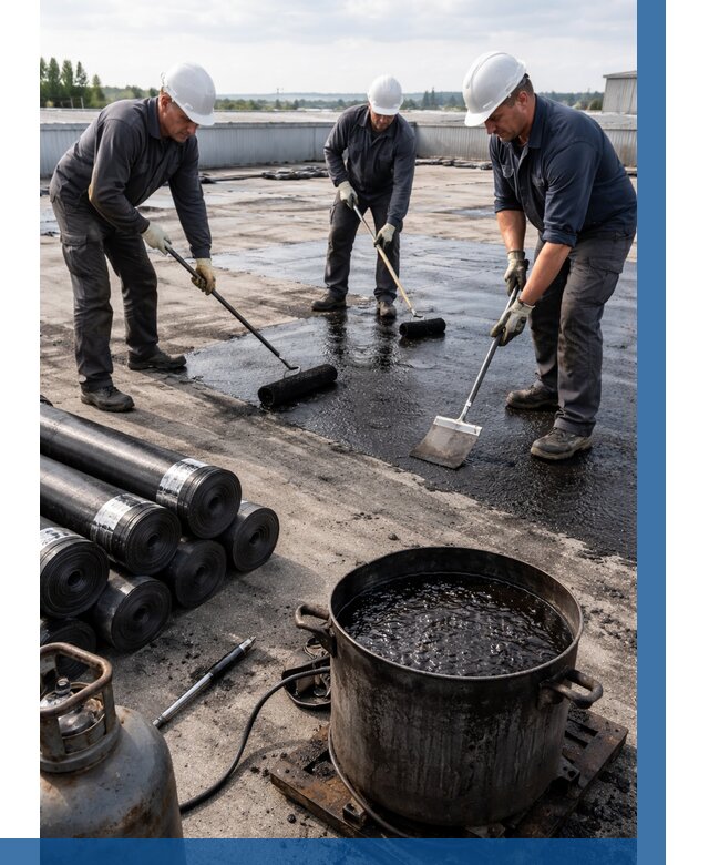 Гидроизоляция кровли мастикой в Мариинске от 612 р. | ВЫСОТНИК-Мрн