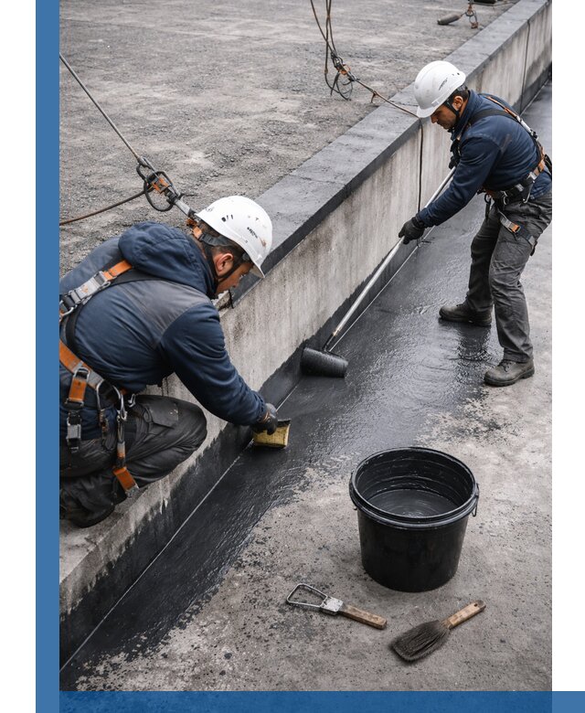 Гидроизоляция кровли жидкой резиной профессионально в Мариинске