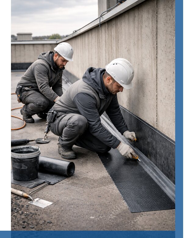 Гидроизоляция примыканий на кровле в Мариинске от 918 р. | ВЫСОТНИК-Мрн