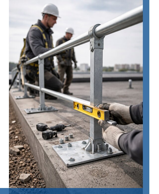 Монтаж кровельного ограждения в Мариинске от 1224 р. | ВЫСОТНИК-Мрн