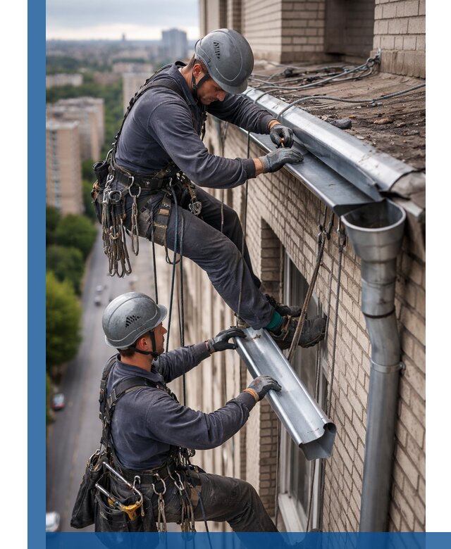 Ремонт водосточных желобов в Мариинске, быстро и качественно