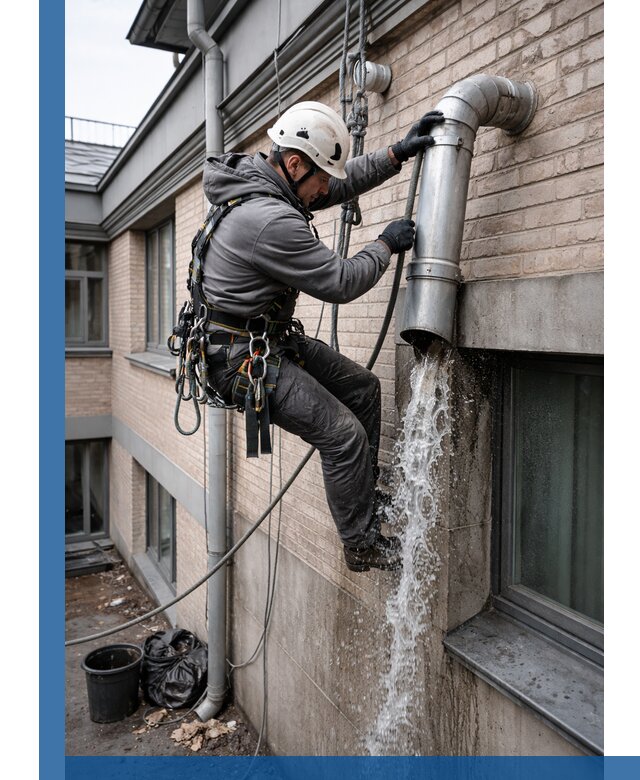 Профессиональная прочистка водосточных труб в Мариинске с гарантией