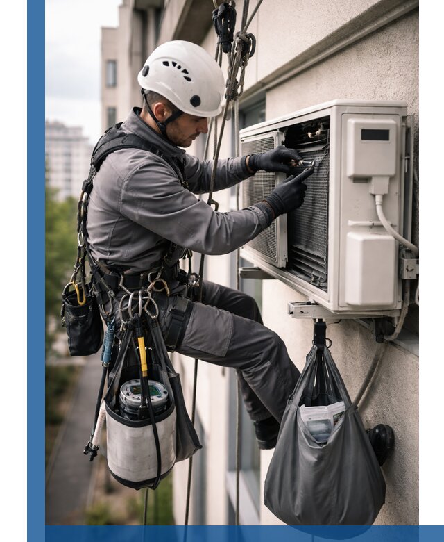 Обслуживание внешнего блока кондиционера в Мариинске профессионально