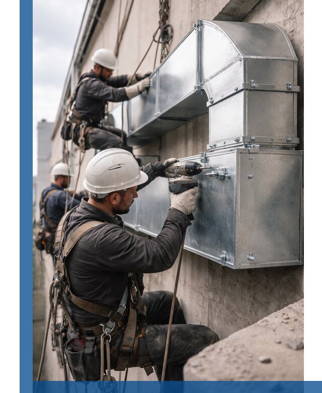 Профессиональный монтаж вентиляционных коробов в Мариинске под ключ