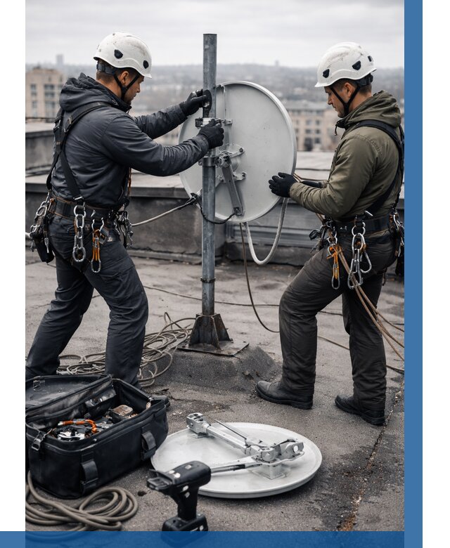 Демонтаж антенн на крыше в Мариинске от 4589 р. | ВЫСОТНИК-Мрн