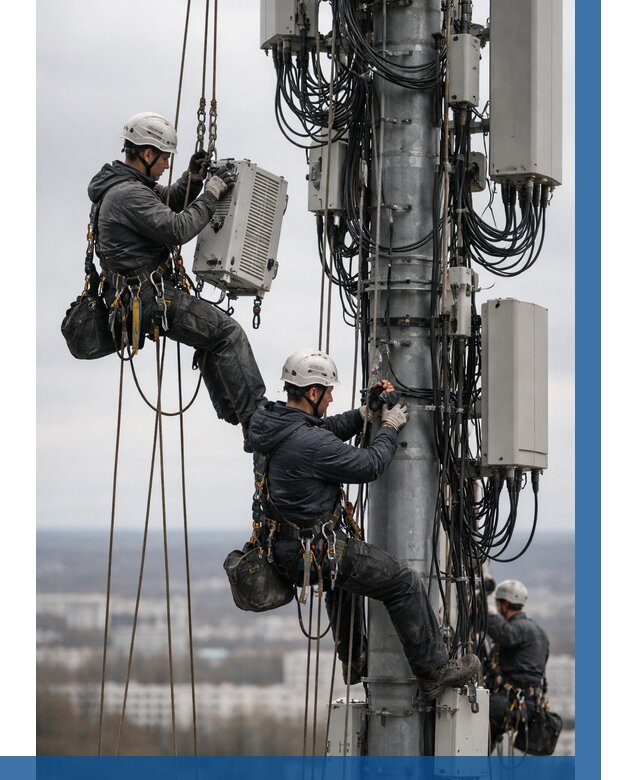 Монтаж оборудования связи на мачте в Мариинске от 7649 р. | ВЫСОТНИК-Мрн