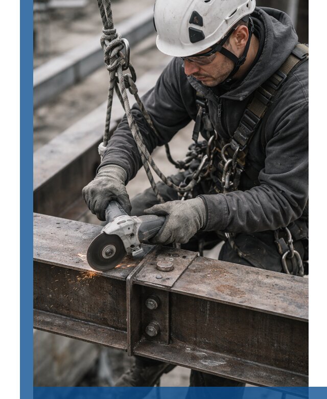 Резка металла на высоте в Мариинске для зданий и конструкций