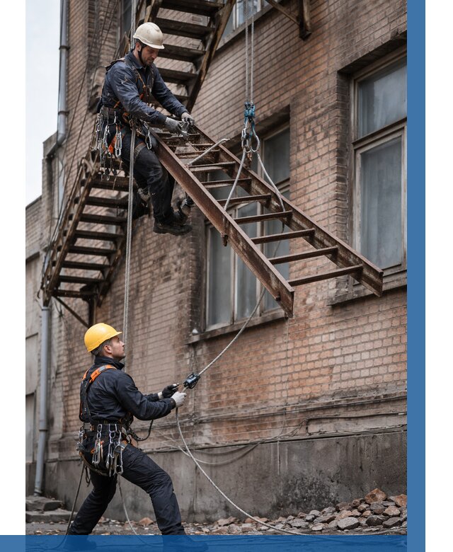 Демонтаж пожарной лестницы в Мариинске от 12238 р. | ВЫСОТНИК-Мрн