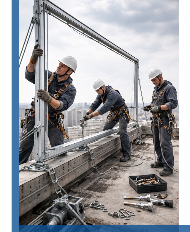 Монтаж крышных рекламных конструкций под ключ в Мариинске