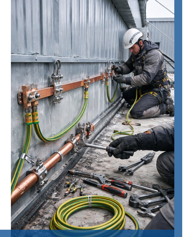 Монтаж заземления здания в Мариинске от 25495 р. | ВЫСОТНИК-Мрн