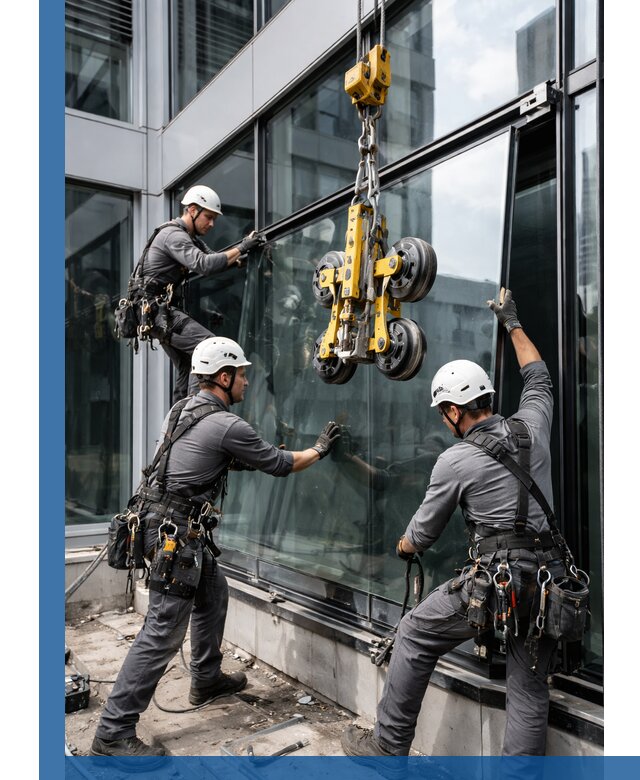 Структурное остекление фасадов в Мариинске монтаж и обслуживание