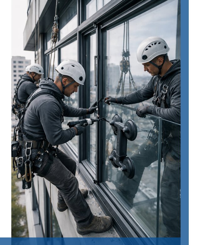 Витражное остекление зданий в Мариинске от 3569 р. | ВЫСОТНИК-Мрн