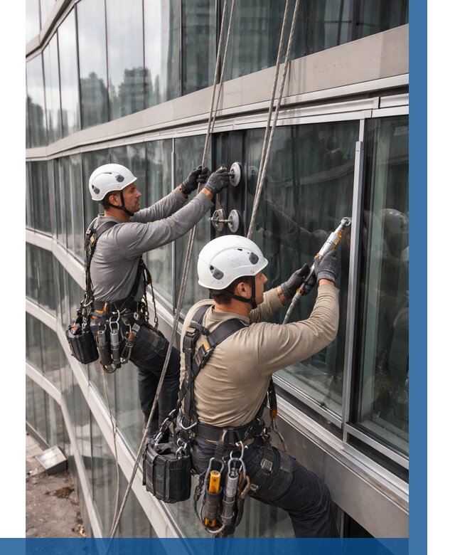Радиусное остекление фасада в Мариинске от 12238 р. | ВЫСОТНИК-Мрн