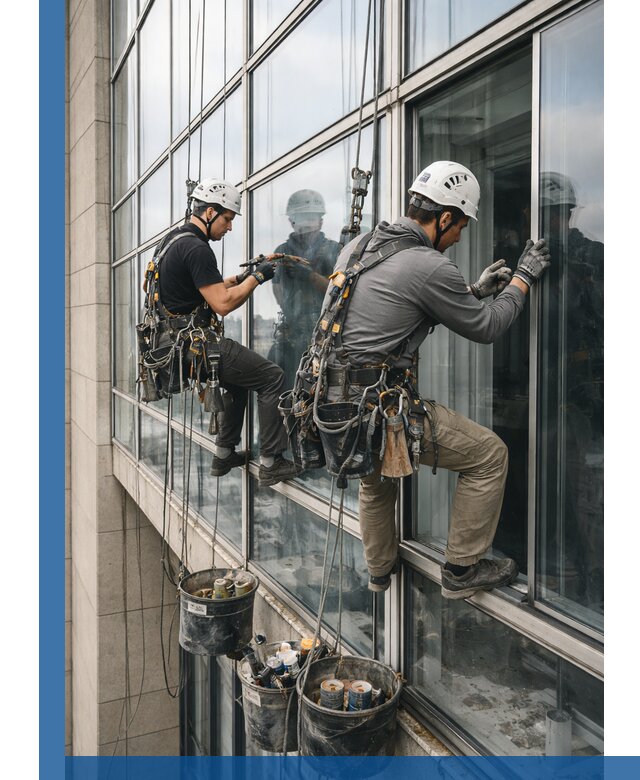 Ремонт витражных конструкций и фасадного остекления в Мариинске