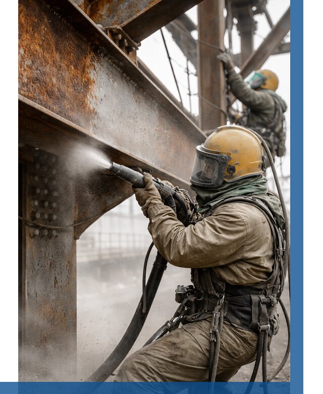 Пескоструйная очистка металлоконструкций в Мариинске по 612 р.  ВЫСОТНИК-Мрн