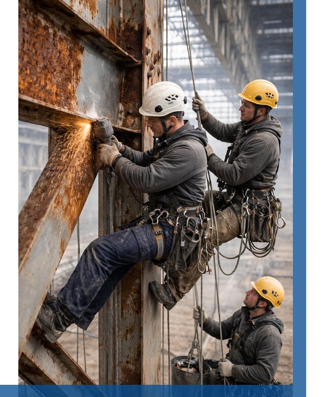 Зачистка металла от ржавчины в Мариинске от 357 р. | ВЫСОТНИК-Мрн