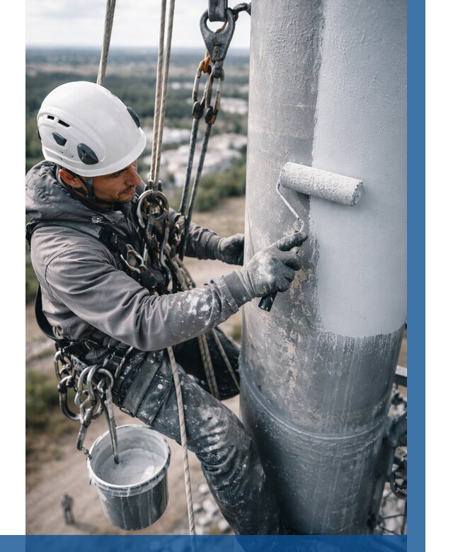 Покраска мачт связи под ключ в Мариинске от 867 р. | ВЫСОТНИК-Мрн