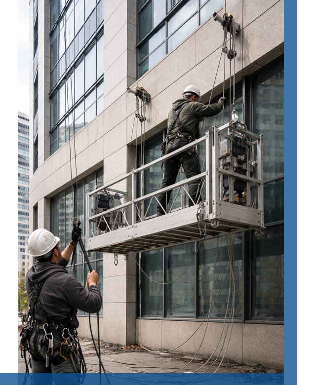 Монтаж и подъем фасадной люльки в Мариинске от 12238 р. | ВЫСОТНИК-Мрн