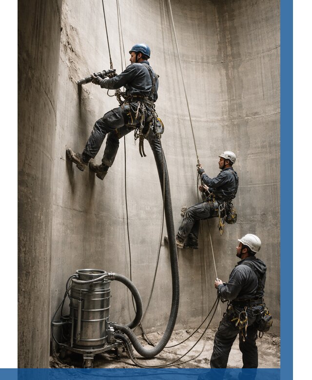 Зачистка силосов в Мариинске от 4589 р. Договор и смета ВЫСОТНИК-Мрн