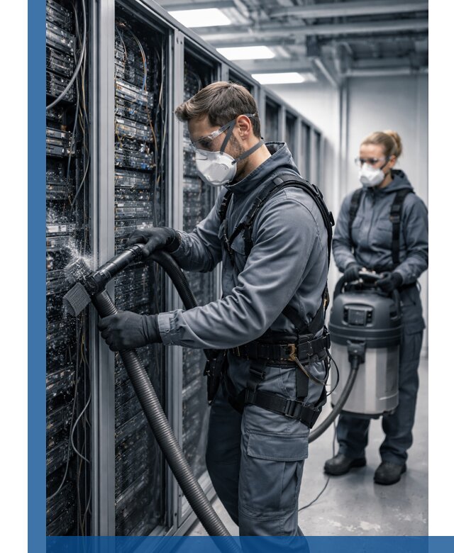 Обеспыливание серверной комнаты в Мариинске, профессиональная очистка