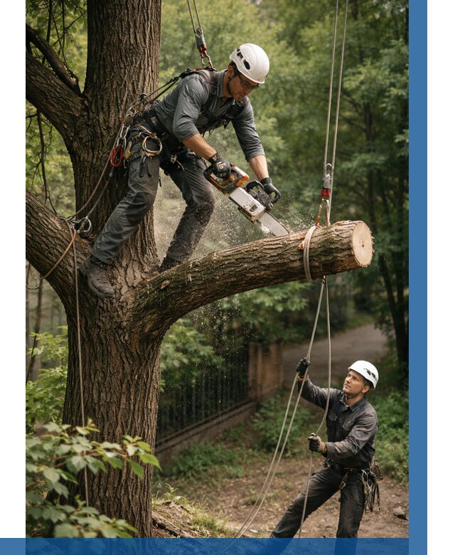 Спил деревьев альпинистами в Мариинске от 8158 р. | ВЫСОТНИК-Мрн