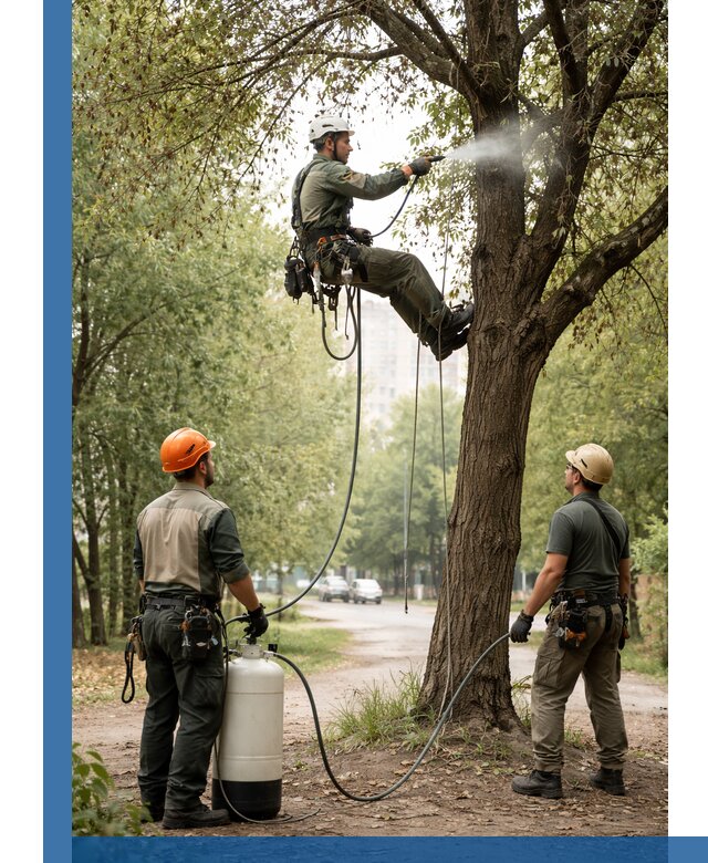 Обработка деревьев от вредителей в Мариинске профессиональная защита