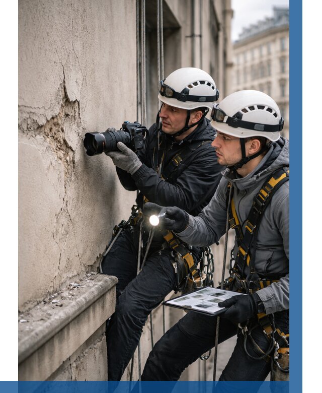 Фотофиксация дефектов фасада в Мариинске от 4589 р. | ВЫСОТНИК-Мрн