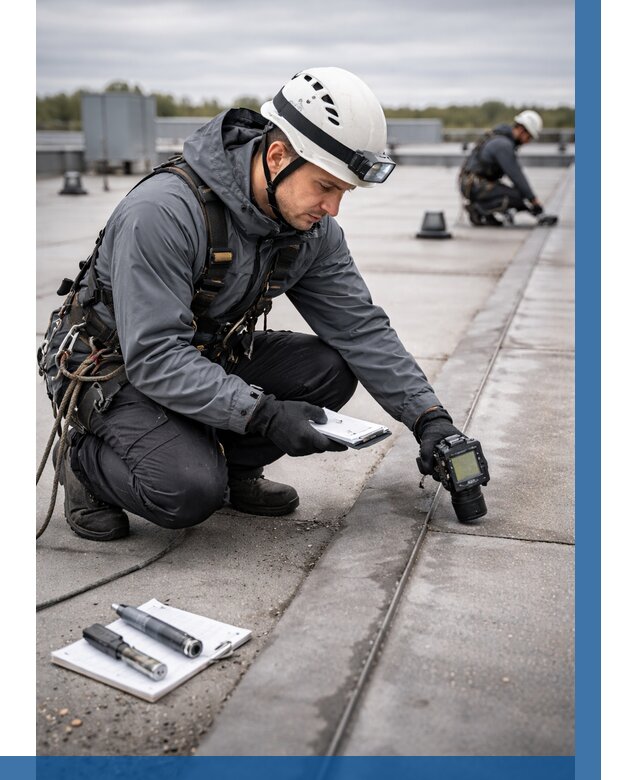 Обследование кровли на протечки в Мариинске от 4589 р. | ВЫСОТНИК-Мрн