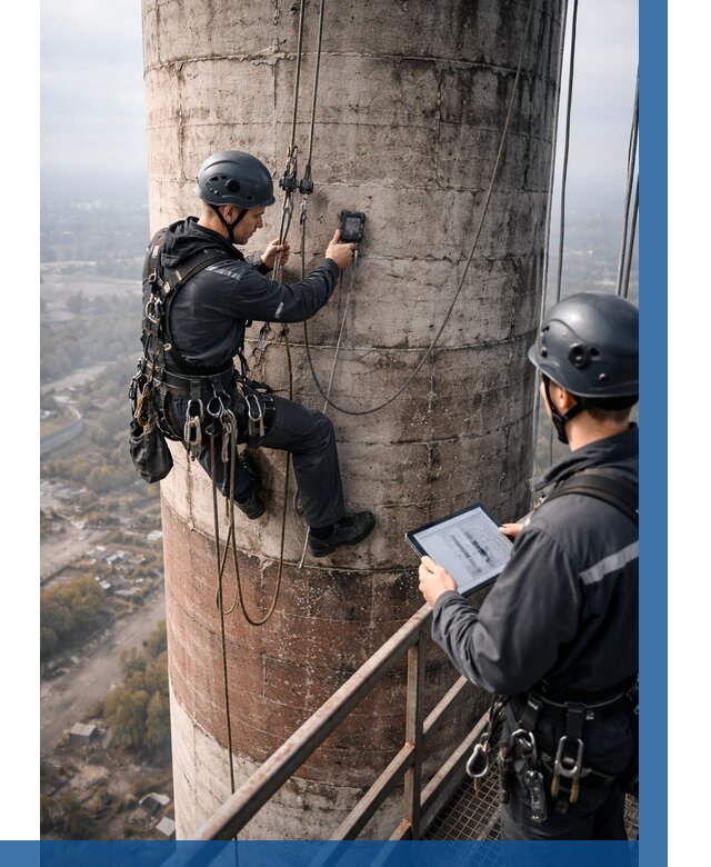 Обследование дымовой трубы в Мариинске от 8158 р. | ВЫСОТНИК-Мрн