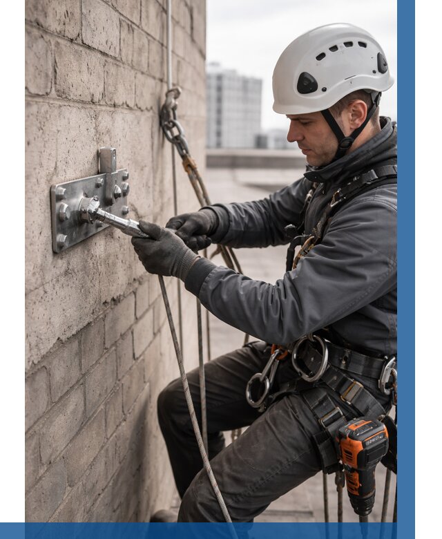 Установка анкерных точек в Мариинске от 3569 р. | ВЫСОТНИК-Мрн