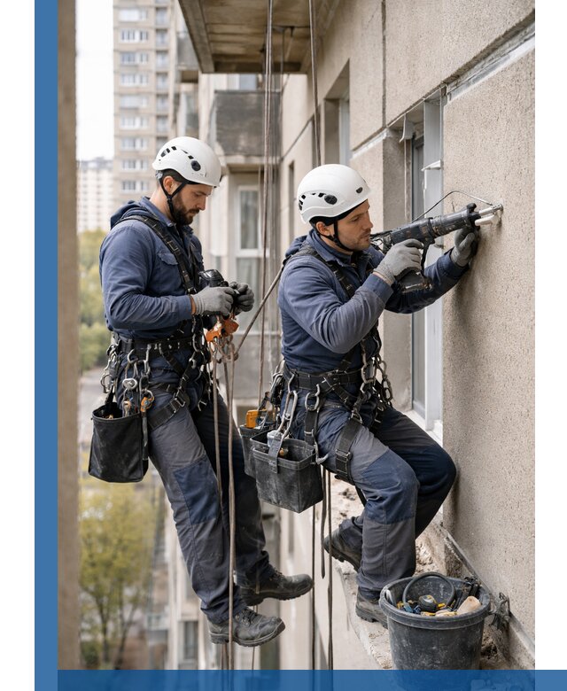 Промышленные альпинисты высотные работы и монтаж в Мариинске